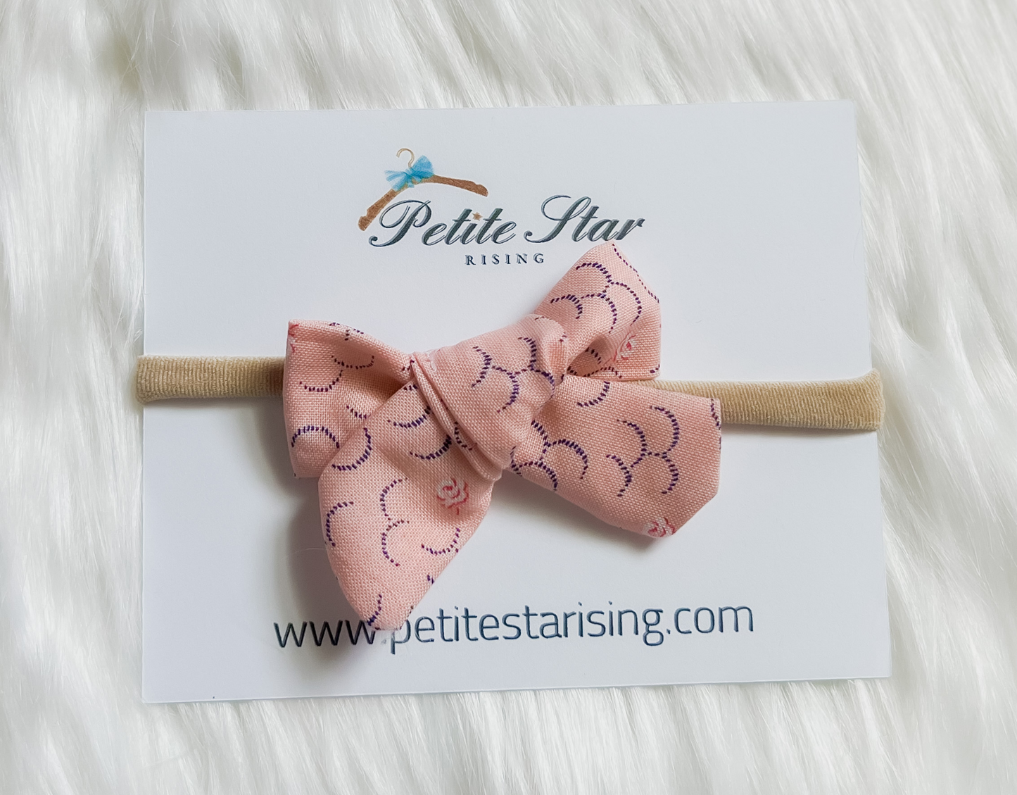 Soft Pink Floral Baby Headband