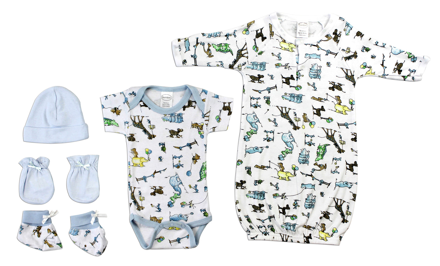 Newborn Baby Boys 5 Pc Layette Baby Shower Gift