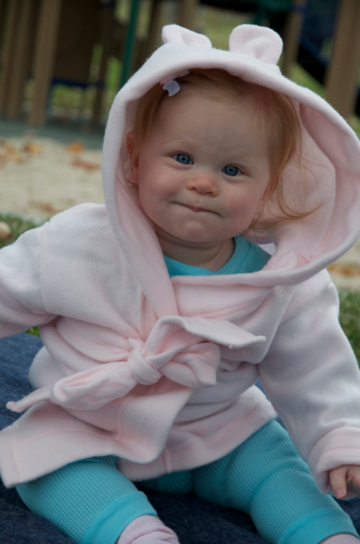 Fleece Robe With Hoodie Yellow