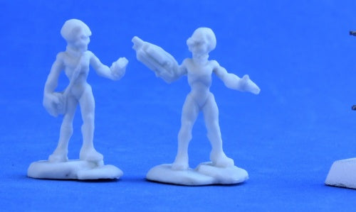 Reaper Miniatures REM80047 Bones Chronoscope Gray Alien Leaders Miniat