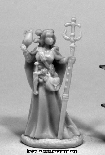 Reaper Miniatures REM77439 25mm Scale Vonsalay, Half Orc Wizard -