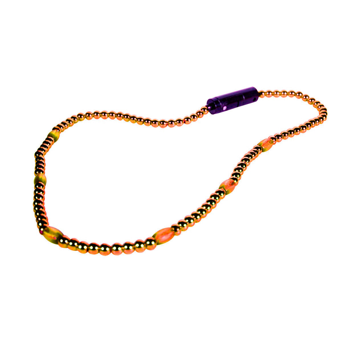 Blinkee A870 LED Necklace with Orange Beads