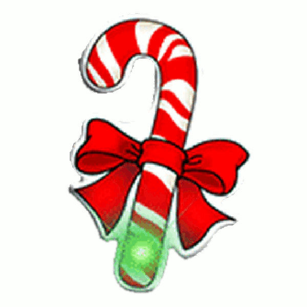 Blinkee 390000 Candy Cane Flashing Body Light Lapel Pins