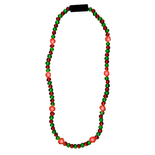 Blinkee 596090 LED Bead Necklace, Red & Green