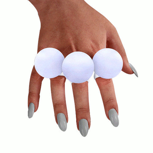 Blinkee A4040 Huge Electronic White Orb Mood Ring