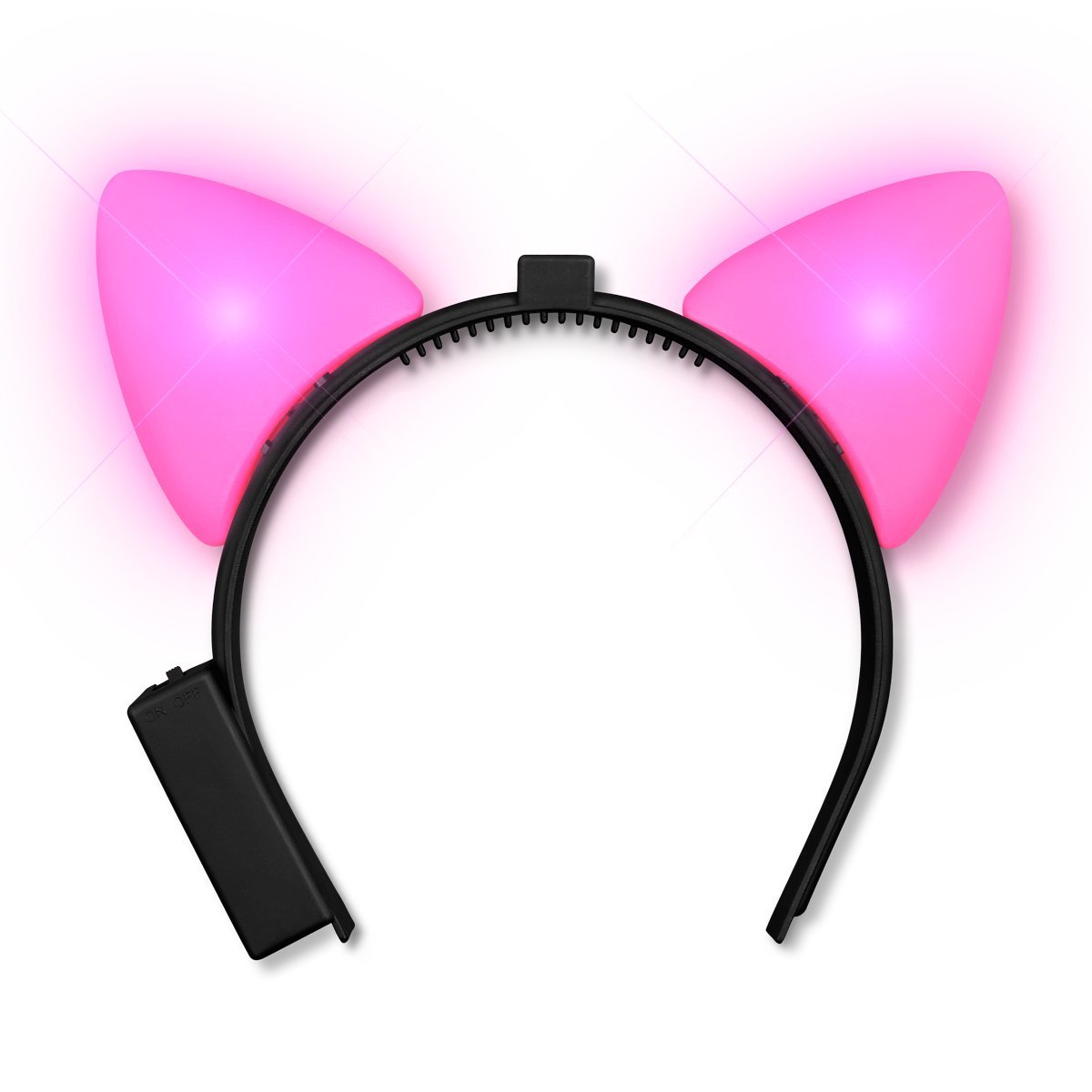 Blinkee A5010 LED Animal Ears Steady Pink Light Headband