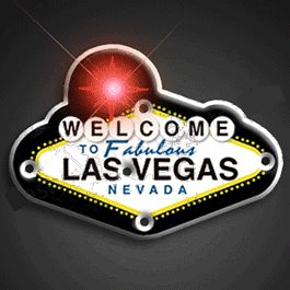 Blinkee 3195000 Welcome to Vegas Flashing Body Light Lapel Pins