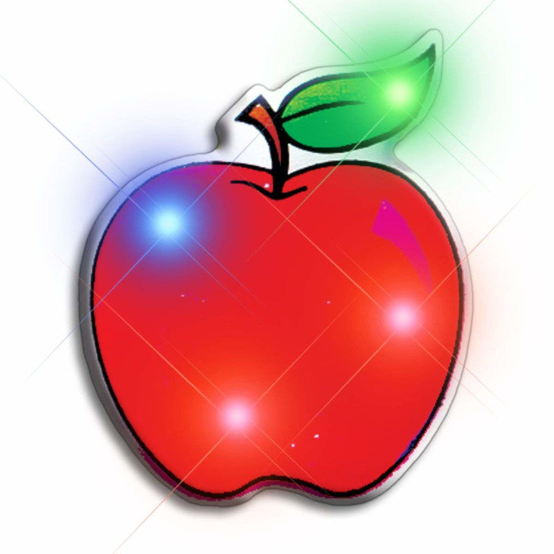 Blinkee 3735000 Red Apple Flashing Body Light Lapel Pins