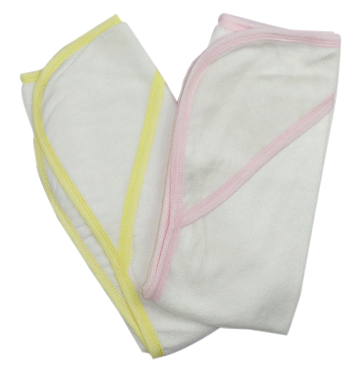 Bambini 021B-Pink-021B-Yellow Infant Hooded Bath Towel, Pink & Red