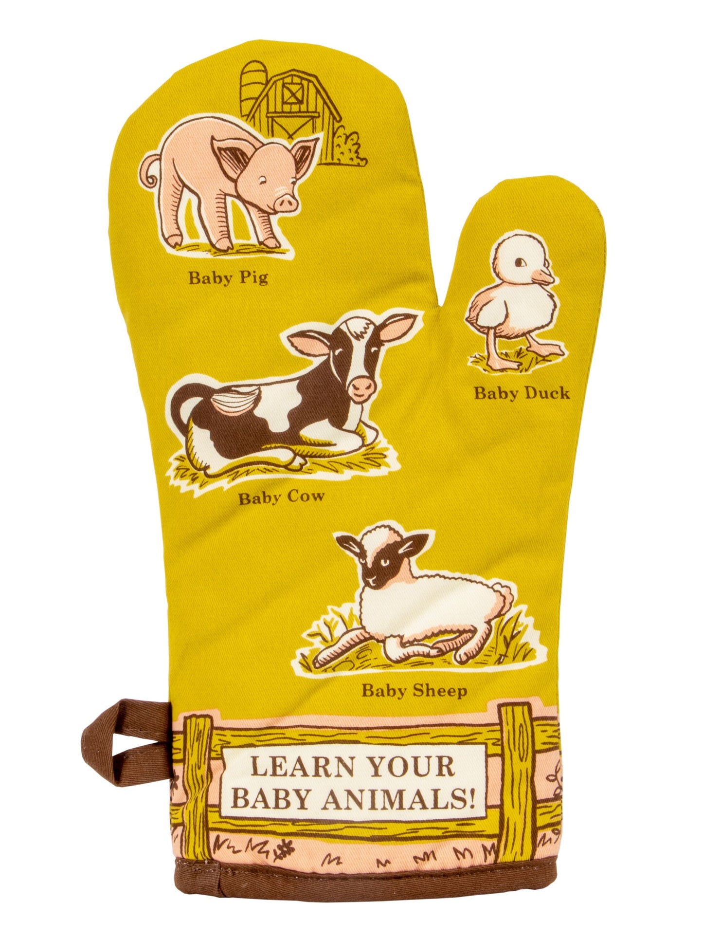 Last Call! Learn Your Baby Animals Oven Mitt with Animal Design |