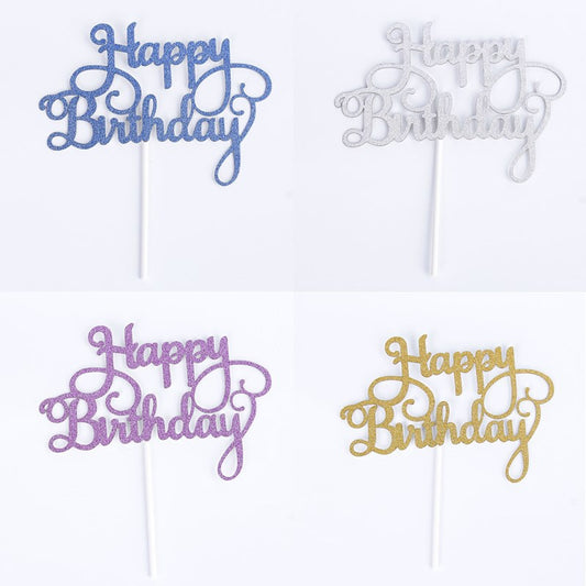 Fashion Cute Cake Topper Happy Birthday Party