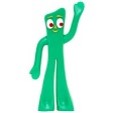 GUMBY 3" FIGURE BULK (in polybag)