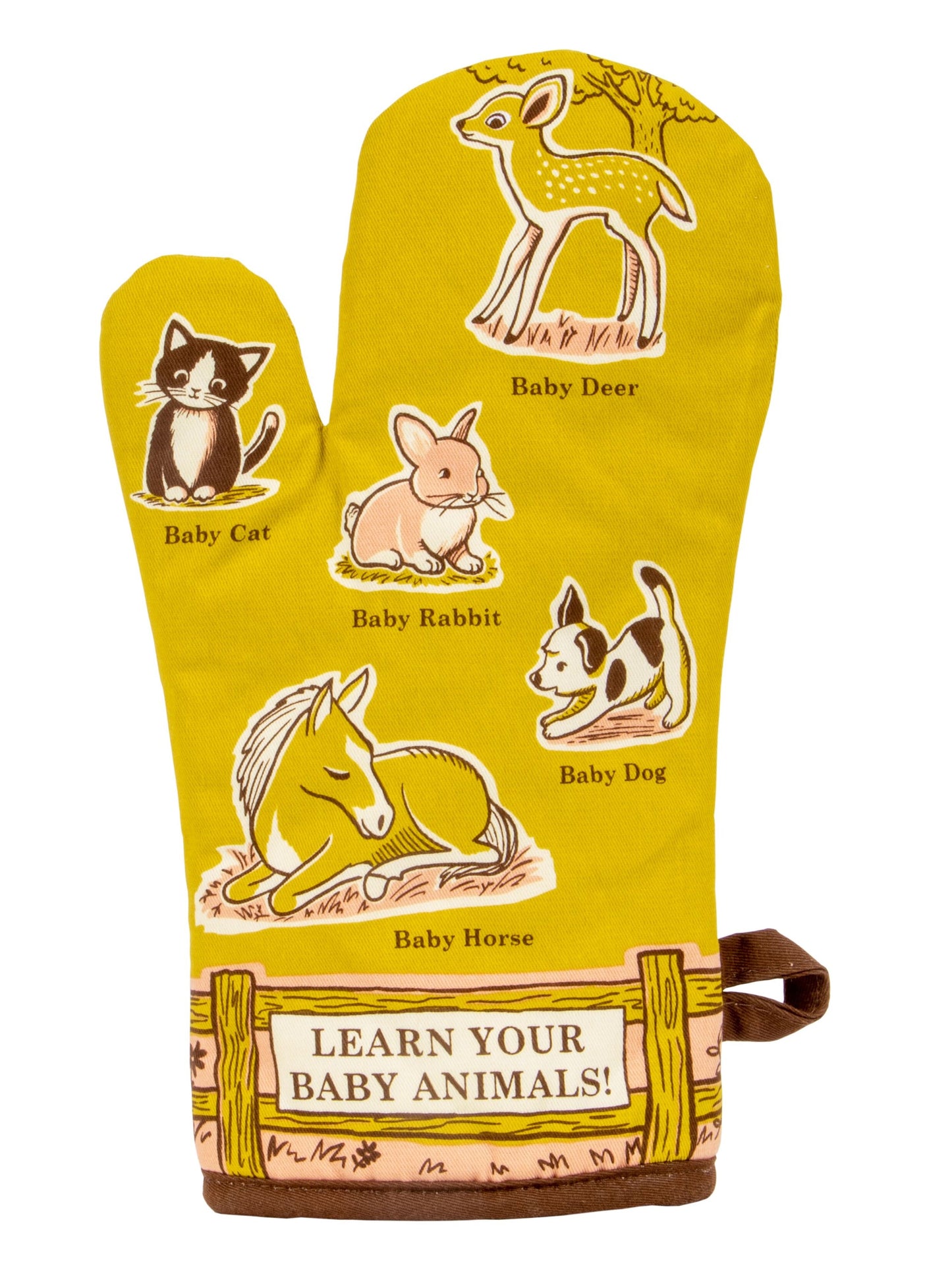 Last Call! Learn Your Baby Animals Oven Mitt with Animal Design |