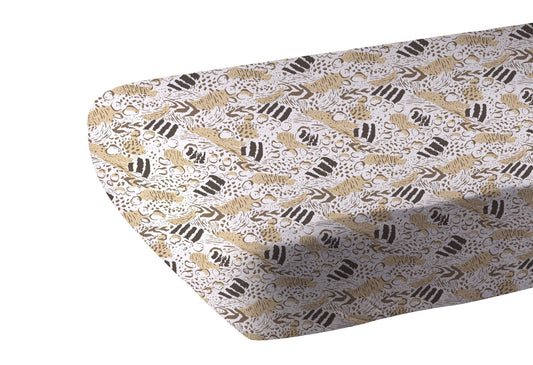 Animal Print Bamboo Muslin Crib Sheet