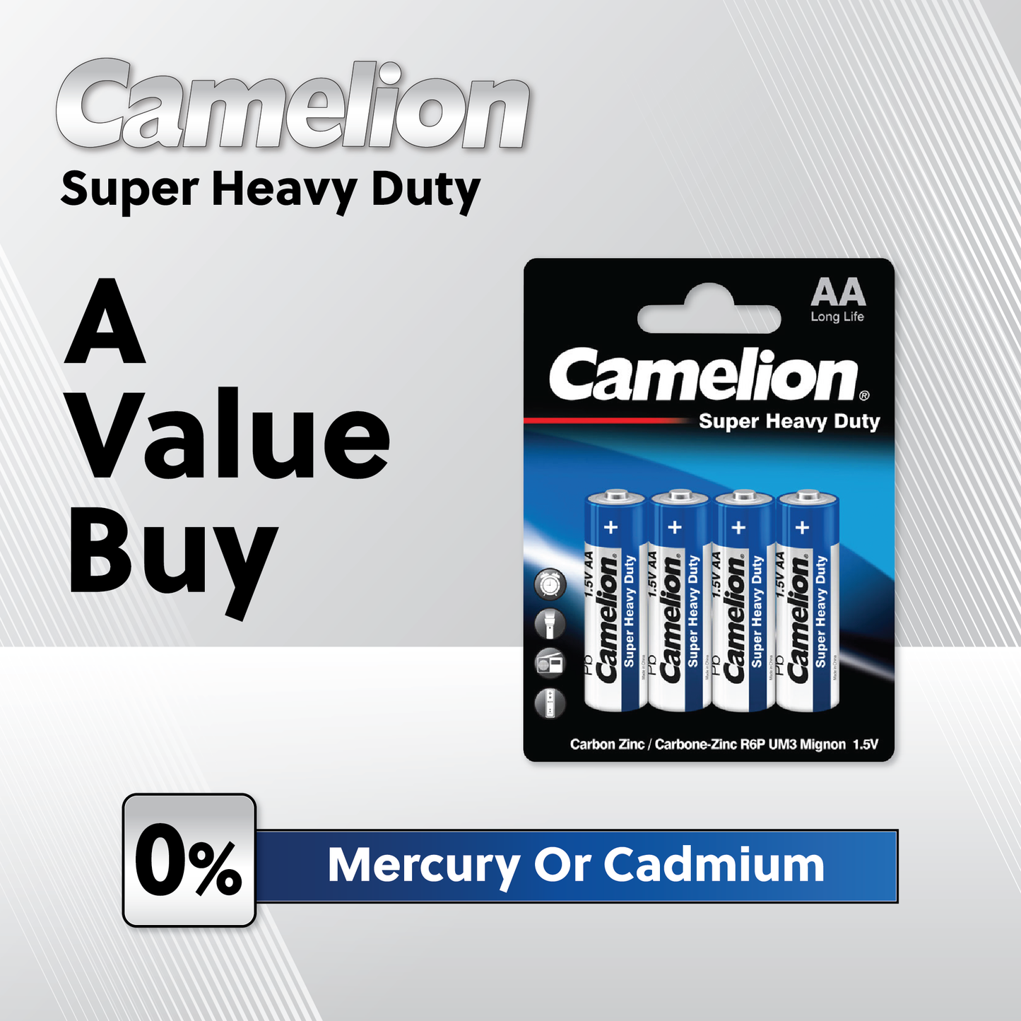 Camelion AAA Super Heavy Blister Pack of 4