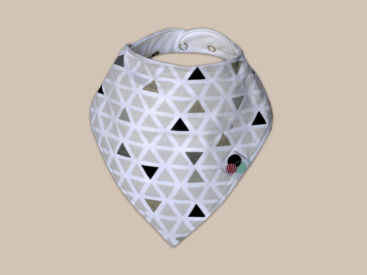 TRIANGLES | Premium Plus Baby Bandana Bib (organic cotton)